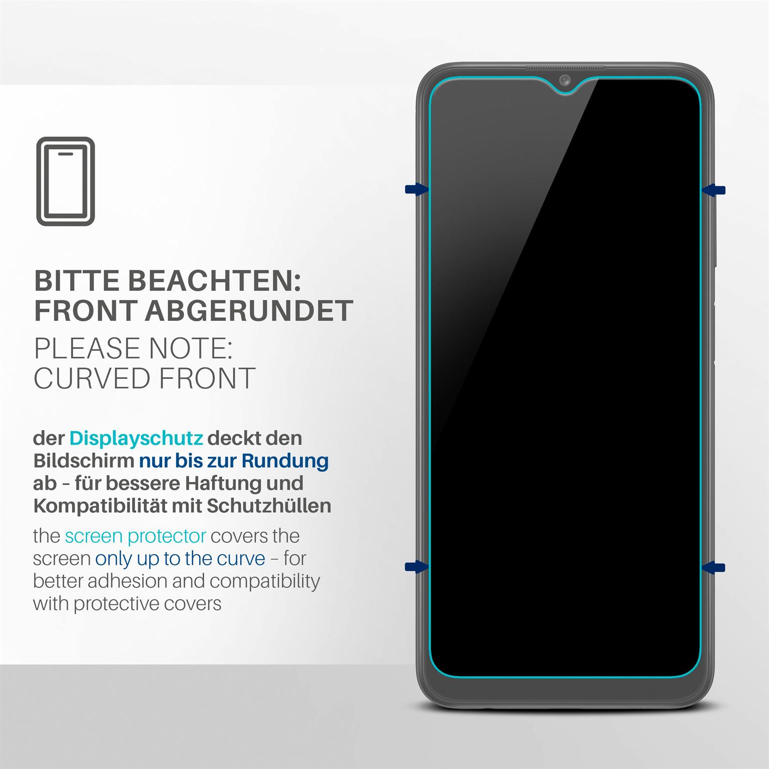 moex FlexProtect Samsung Galaxy A03s Schutzfolie Klar – Weiteres Produktbild 3