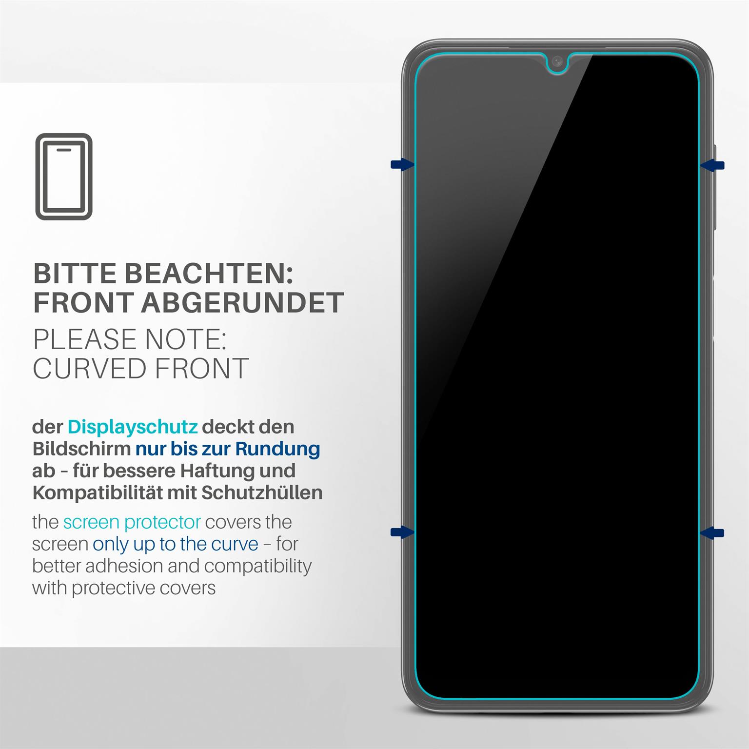 moex FlexProtect Samsung Galaxy A04s Schutzfolie Klar – Weiteres Produktbild 3