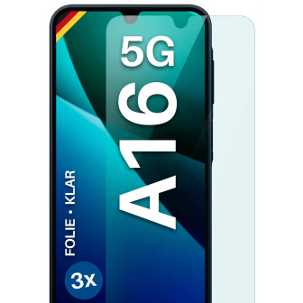 moex FlexProtect Samsung Galaxy A16 5G Schutzfolie Klar – 3er Set