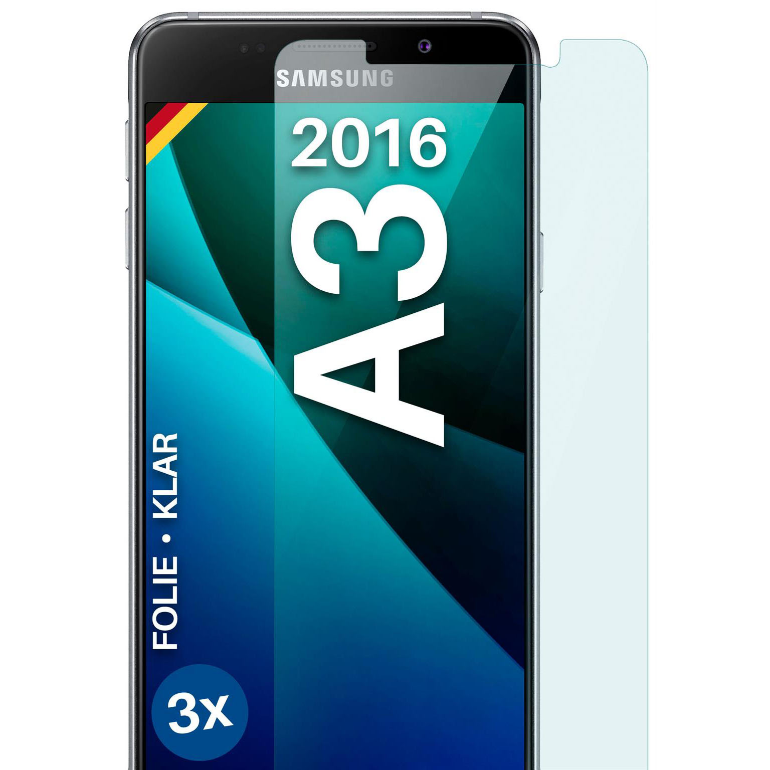 moex FlexProtect Samsung Galaxy A3 (2016) Schutzfolie Klar – Weiteres Produktbild 1 moex FlexProtect Samsung Galaxy A3 (2016) Schutzfolie Klar – Weiteres Produktbild 1