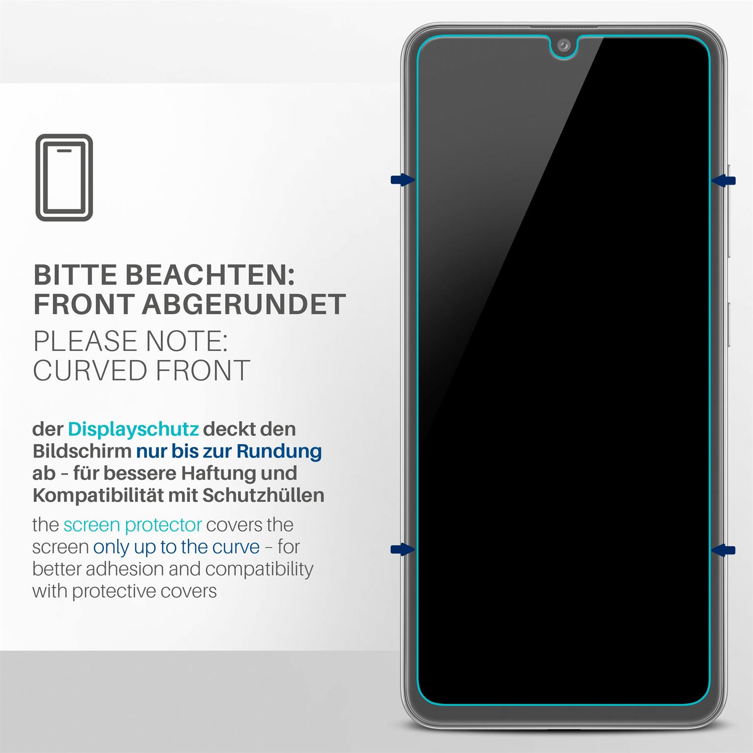moex FlexProtect Samsung Galaxy A32 (4G) Schutzfolie Klar – Weiteres Produktbild 3