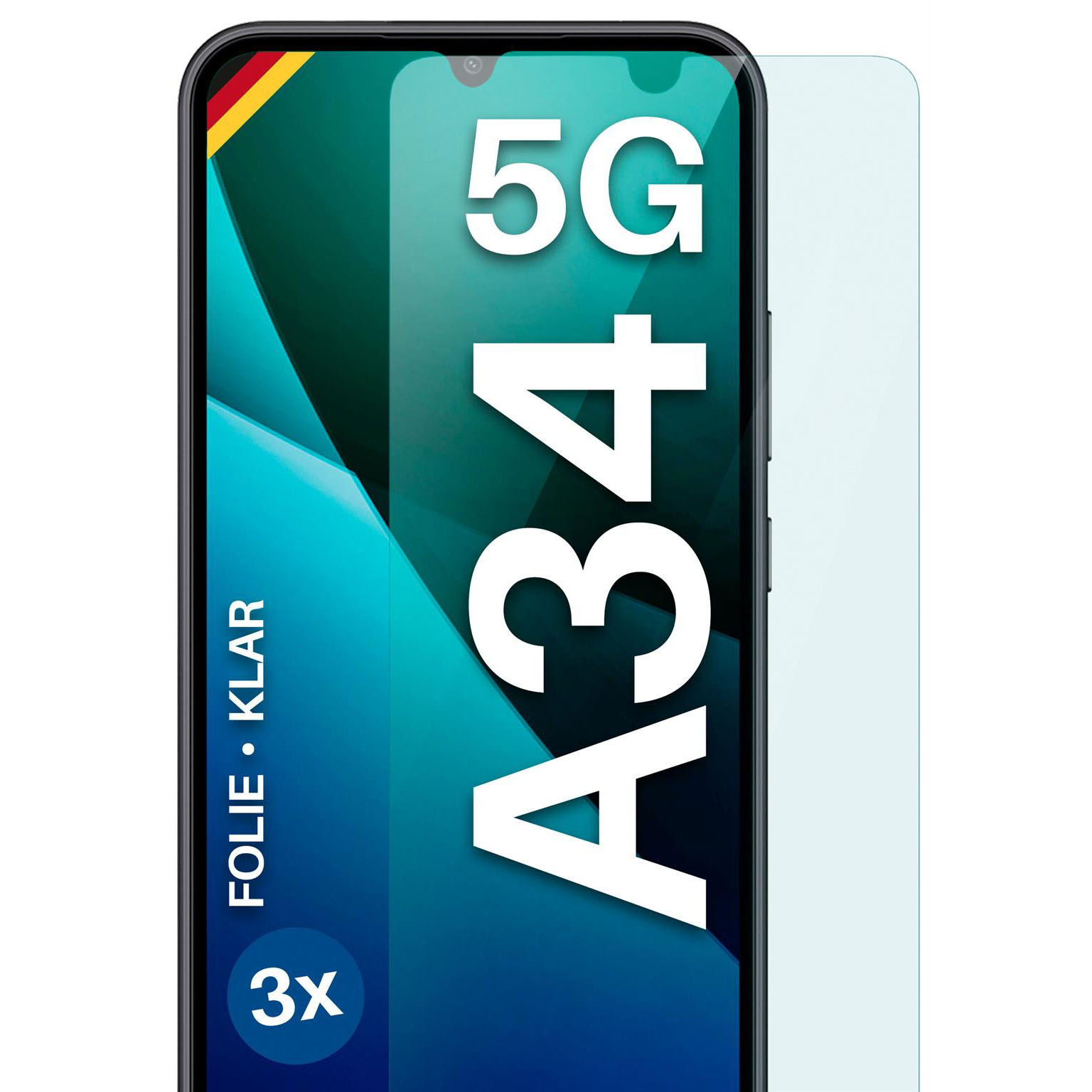 moex FlexProtect Samsung Galaxy A34 5G Schutzfolie Klar – Weiteres Produktbild 1 moex FlexProtect Samsung Galaxy A34 5G Schutzfolie Klar – Weiteres Produktbild 1
