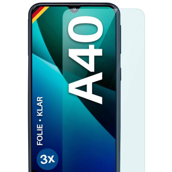 moex FlexProtect Samsung Galaxy A40 Schutzfolie Klar – 3er Set