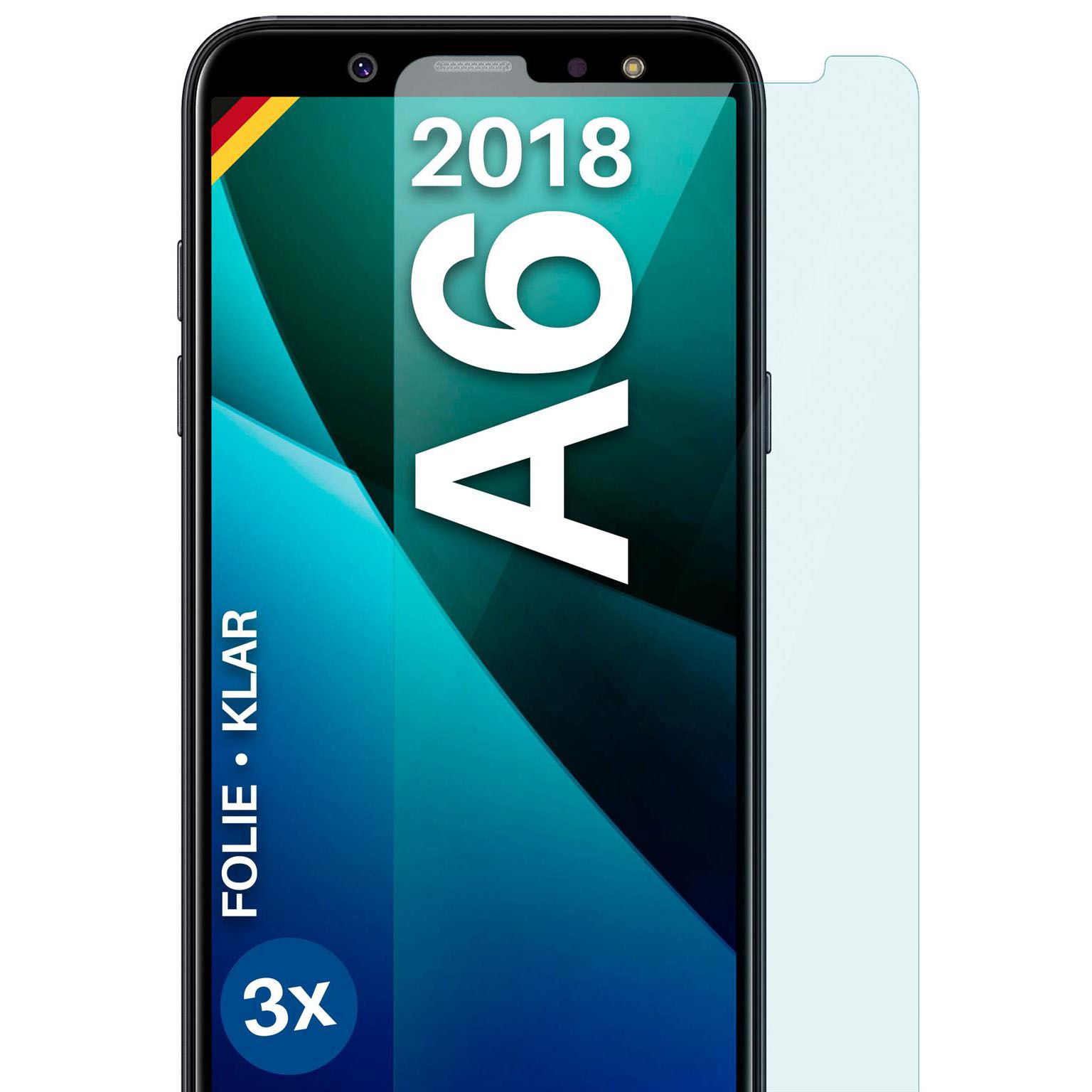 moex FlexProtect Samsung Galaxy A6 (2018) Schutzfolie Klar – Weiteres Produktbild 1 moex FlexProtect Samsung Galaxy A6 (2018) Schutzfolie Klar – Weiteres Produktbild 1