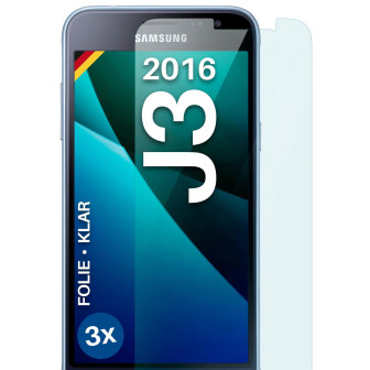 moex FlexProtect Samsung Galaxy J3 (2016) Schutzfolie Klar – 3er Set