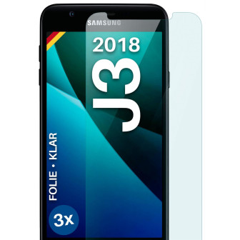 moex FlexProtect Samsung Galaxy J3 (2018) Schutzfolie Klar – 3er Set