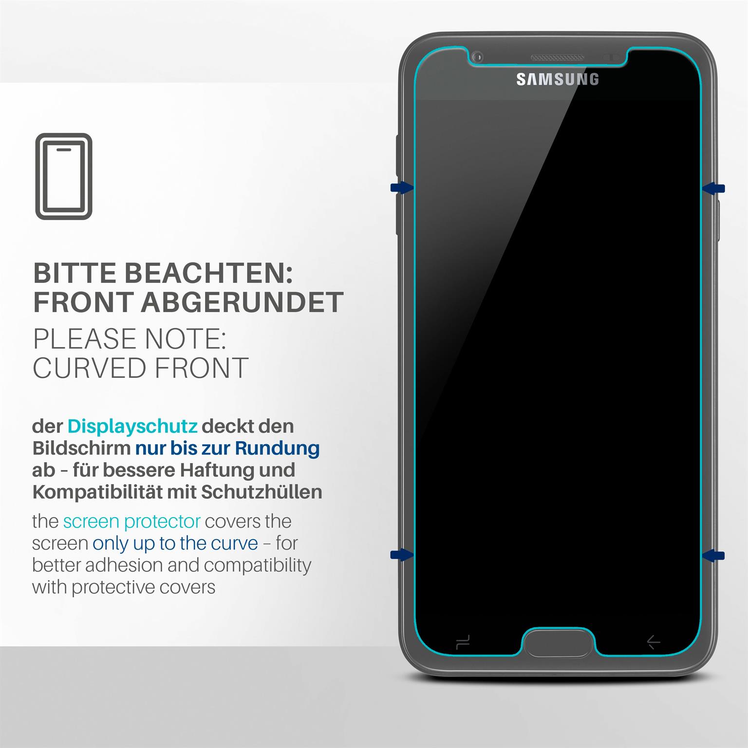 moex FlexProtect Samsung Galaxy J3 (2018) Schutzfolie Klar – Weiteres Produktbild 3