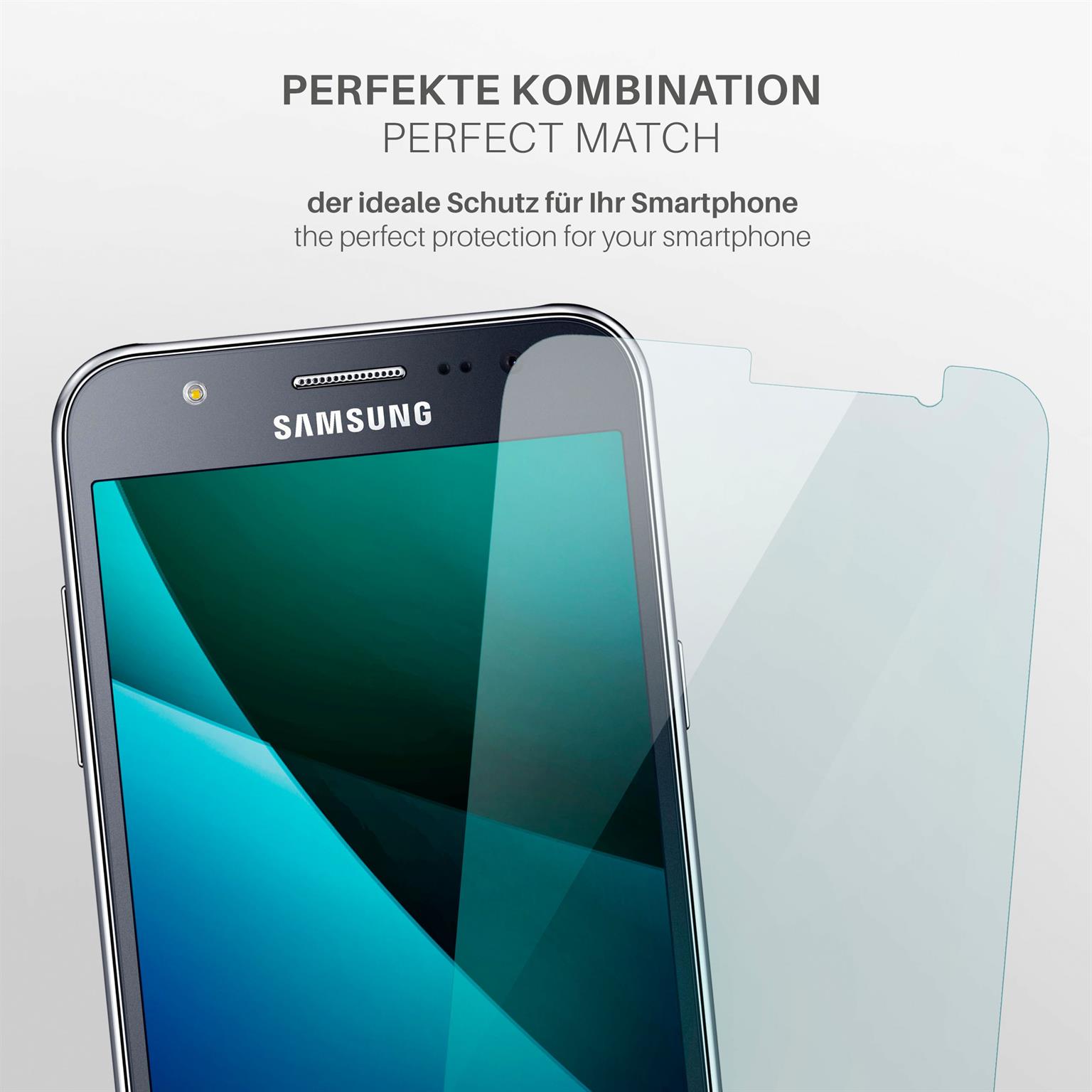moex FlexProtect Samsung Galaxy J5 (2015) Schutzfolie Klar – Weiteres Produktbild 3