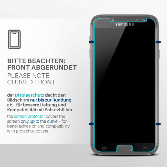 moex FlexProtect Samsung Galaxy J5 (2017) Schutzfolie Klar – Weiteres Produktbild 3