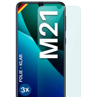 moex FlexProtect Samsung Galaxy M21 Schutzfolie Klar – 3er Set