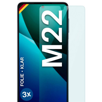 moex FlexProtect Samsung Galaxy M22 Schutzfolie Klar – 3er Set