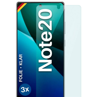 moex FlexProtect Samsung Galaxy Note 20 Schutzfolie Klar – 3er Set