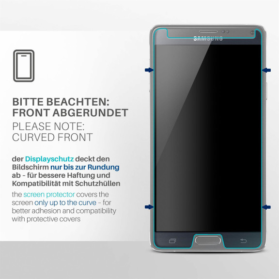 moex FlexProtect Samsung Galaxy Note 4 Schutzfolie Klar – Weiteres Produktbild 3
