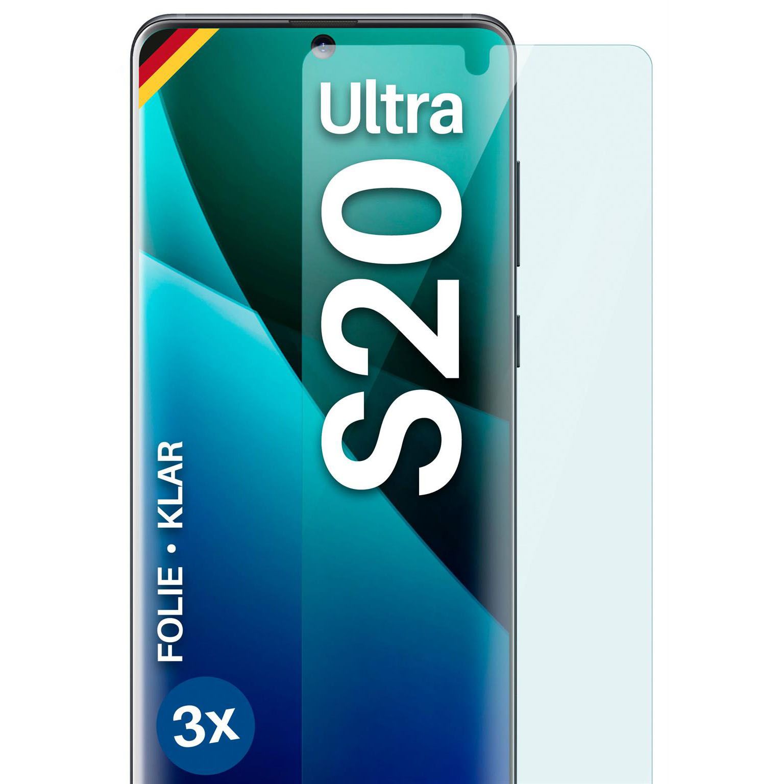 moex FlexProtect Samsung Galaxy S20 Ultra Schutzfolie Klar – 3er Set moex FlexProtect Samsung Galaxy S20 Ultra Schutzfolie Klar – 3er Set