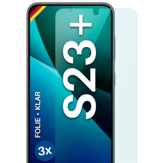moex FlexProtect Samsung Galaxy S23 Plus Schutzfolie Klar – 3er Set