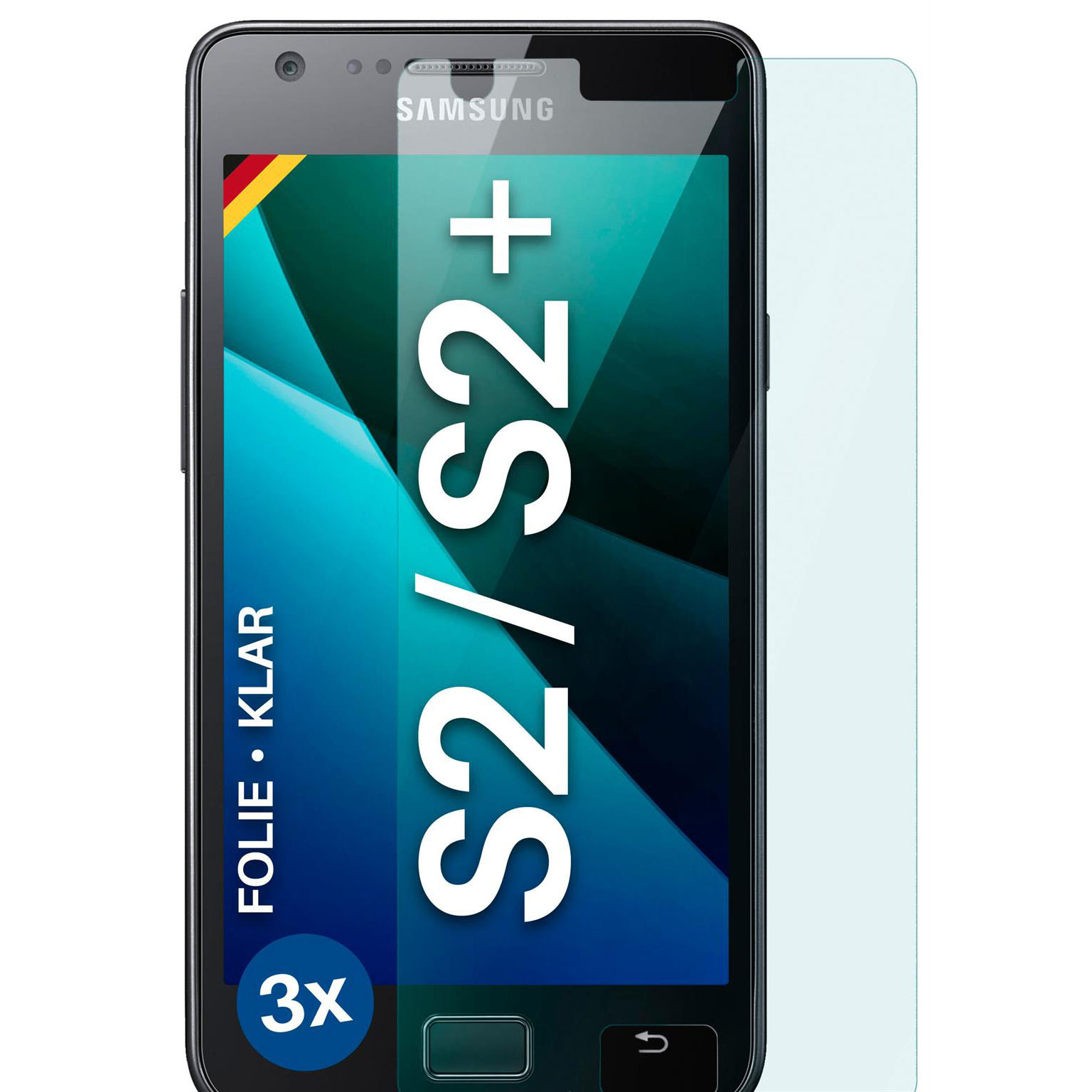 moex FlexProtect Samsung Galaxy S2 Plus Schutzfolie Klar – undefined
