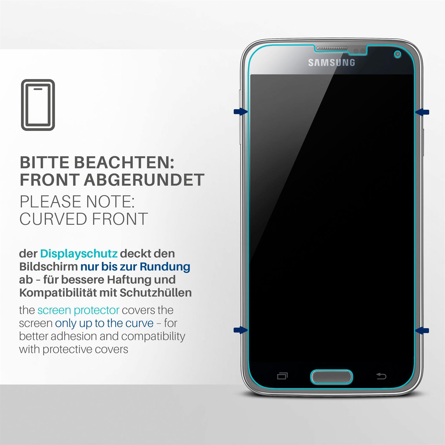 moex FlexProtect Samsung Galaxy S5 Neo Schutzfolie Klar – Weiteres Produktbild 3
