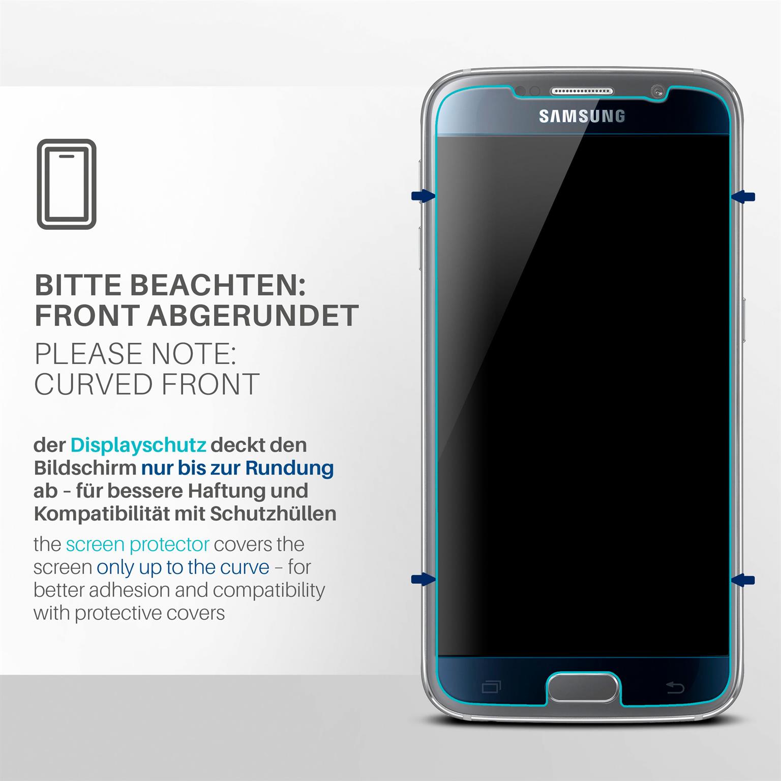 moex FlexProtect Samsung Galaxy S6 Schutzfolie Klar – Weiteres Produktbild 3 moex FlexProtect Samsung Galaxy S6 Schutzfolie Klar – Weiteres Produktbild 3
