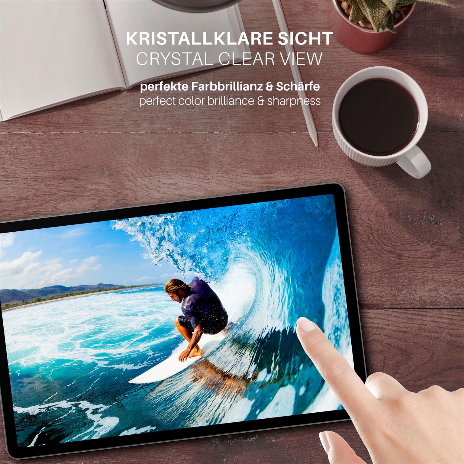 moex FlexProtect Samsung Galaxy Tab S9 FE Plus Schutzfolie Klar – Weiteres Produktbild 4