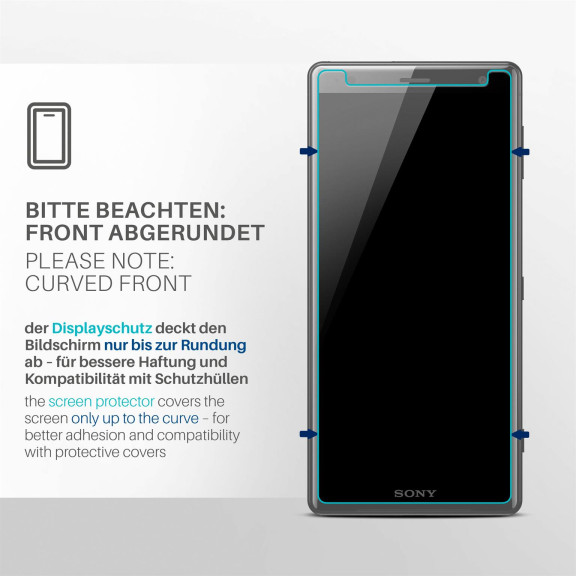moex FlexProtect Sony Xperia XZ2 Schutzfolie Klar – Weiteres Produktbild 3