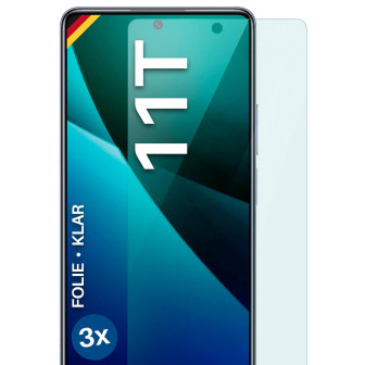 moex FlexProtect Xiaomi 11T Schutzfolie Klar – 3er Set