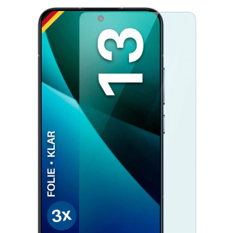 moex FlexProtect Xiaomi 13 Schutzfolie Klar – 3er Set