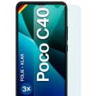 moex FlexProtect Poco C40 Schutzfolie Klar – Weiteres Produktbild 1