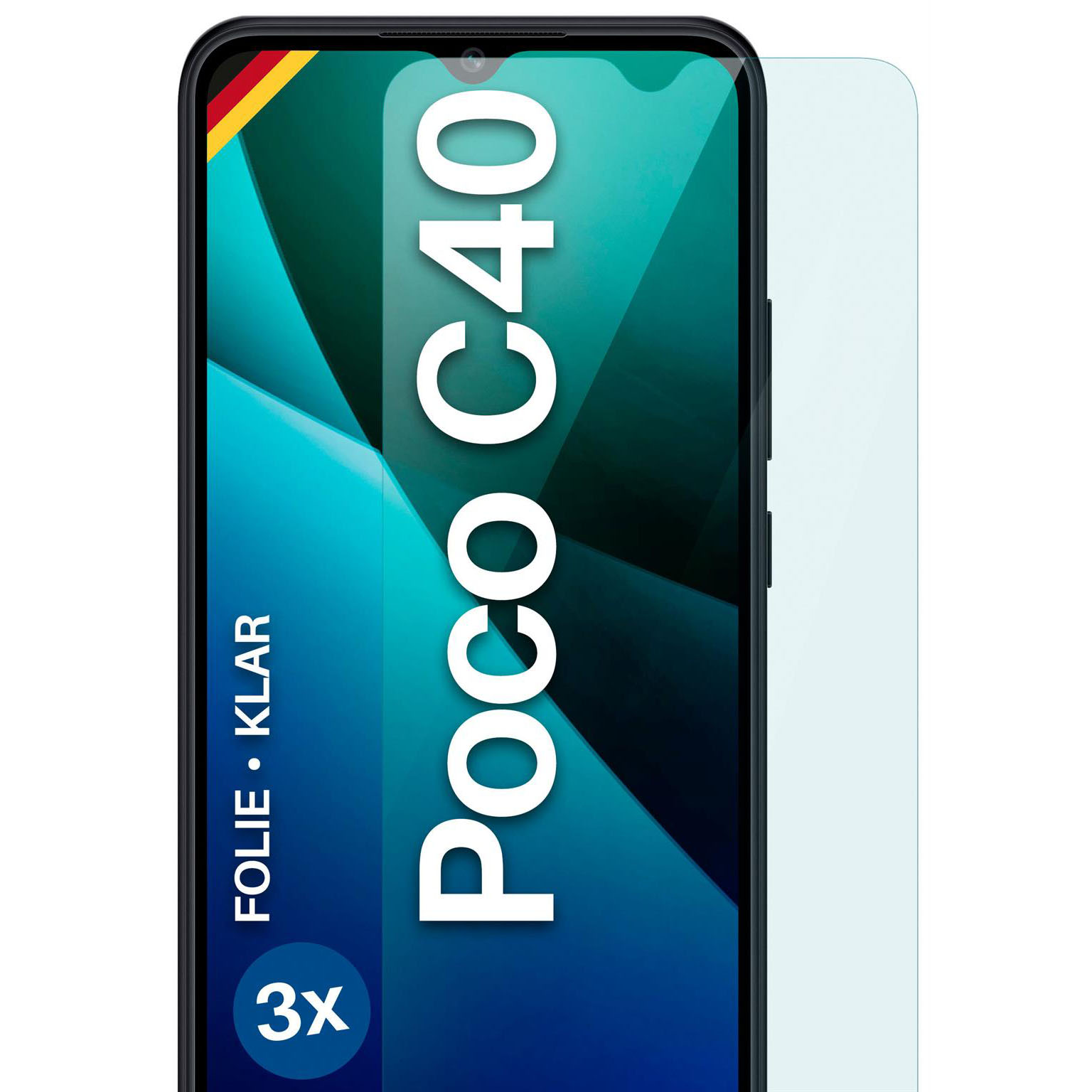 moex FlexProtect Poco C40 Schutzfolie Klar – undefined