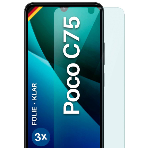 moex FlexProtect Poco C75 Schutzfolie Klar – Weiteres Produktbild 1