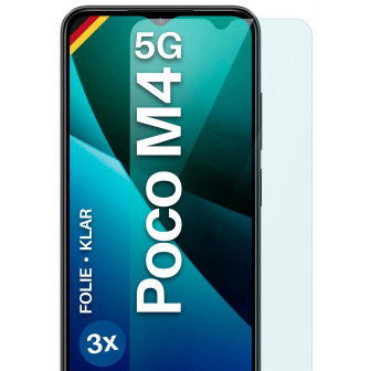 moex FlexProtect Poco M4 5G Schutzfolie Klar – 3er Set moex FlexProtect Poco M4 5G Schutzfolie Klar – 3er Set
