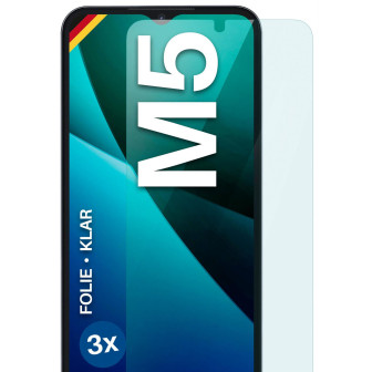 moex FlexProtect Poco M5 Schutzfolie Klar – 3er Set