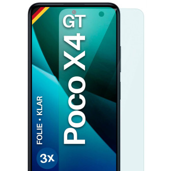 moex FlexProtect Poco X4 GT Schutzfolie Klar – 3er Set moex FlexProtect Poco X4 GT Schutzfolie Klar – 3er Set
