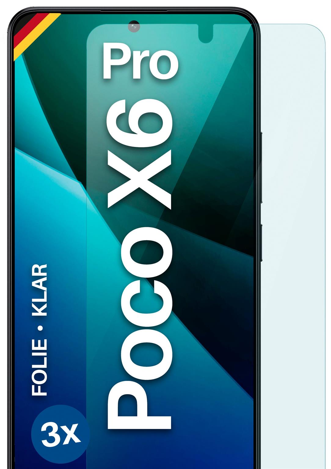 moex FlexProtect Poco X6 Pro Schutzfolie Klar – undefined