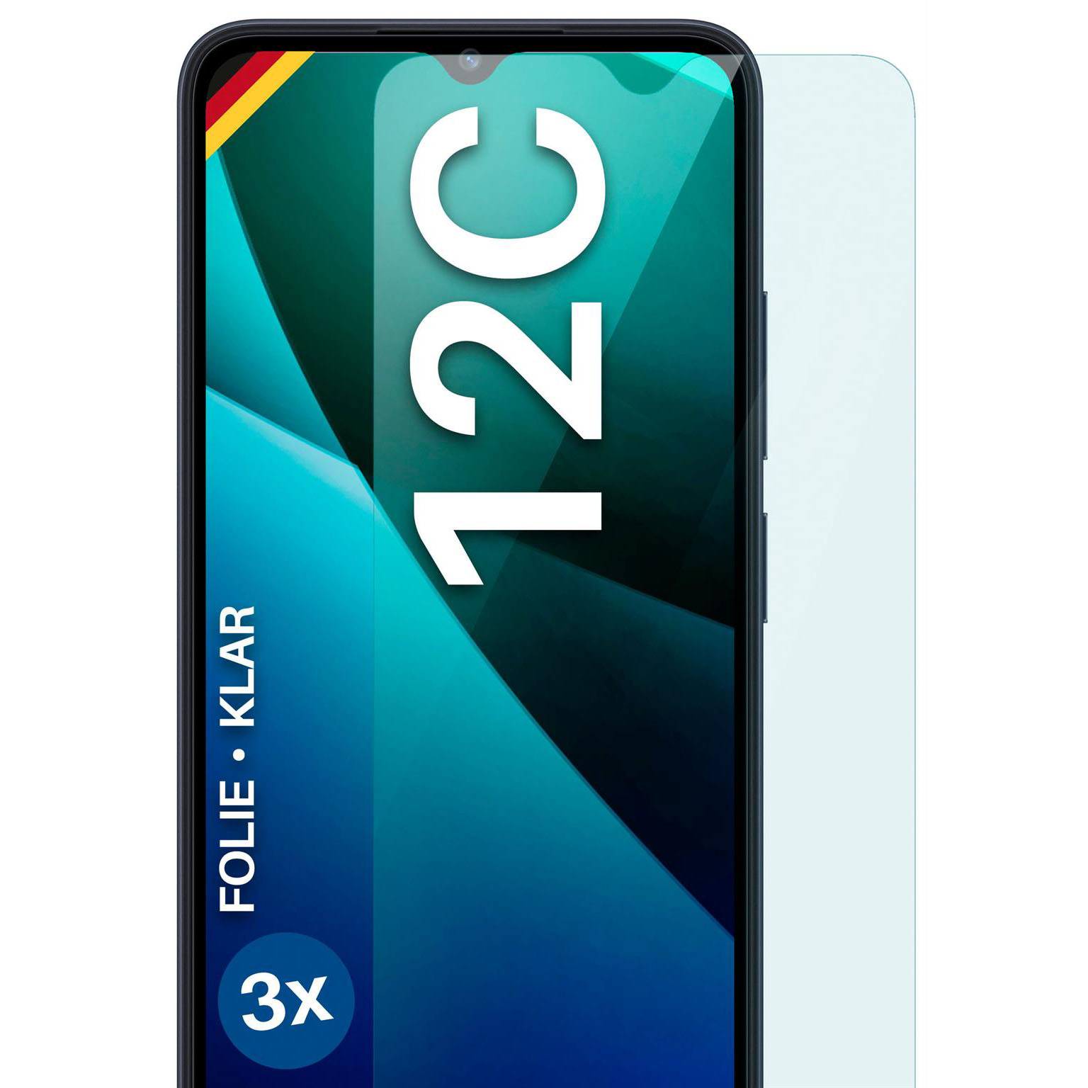 moex FlexProtect Redmi 12C Schutzfolie Klar – Weiteres Produktbild 1 moex FlexProtect Redmi 12C Schutzfolie Klar – Weiteres Produktbild 1