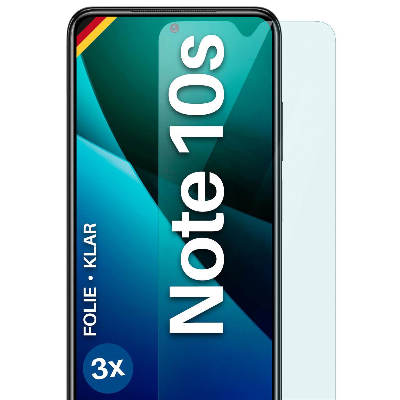 moex FlexProtect Redmi Note 10S Schutzfolie Klar – 3er Set moex FlexProtect Redmi Note 10S Schutzfolie Klar – 3er Set