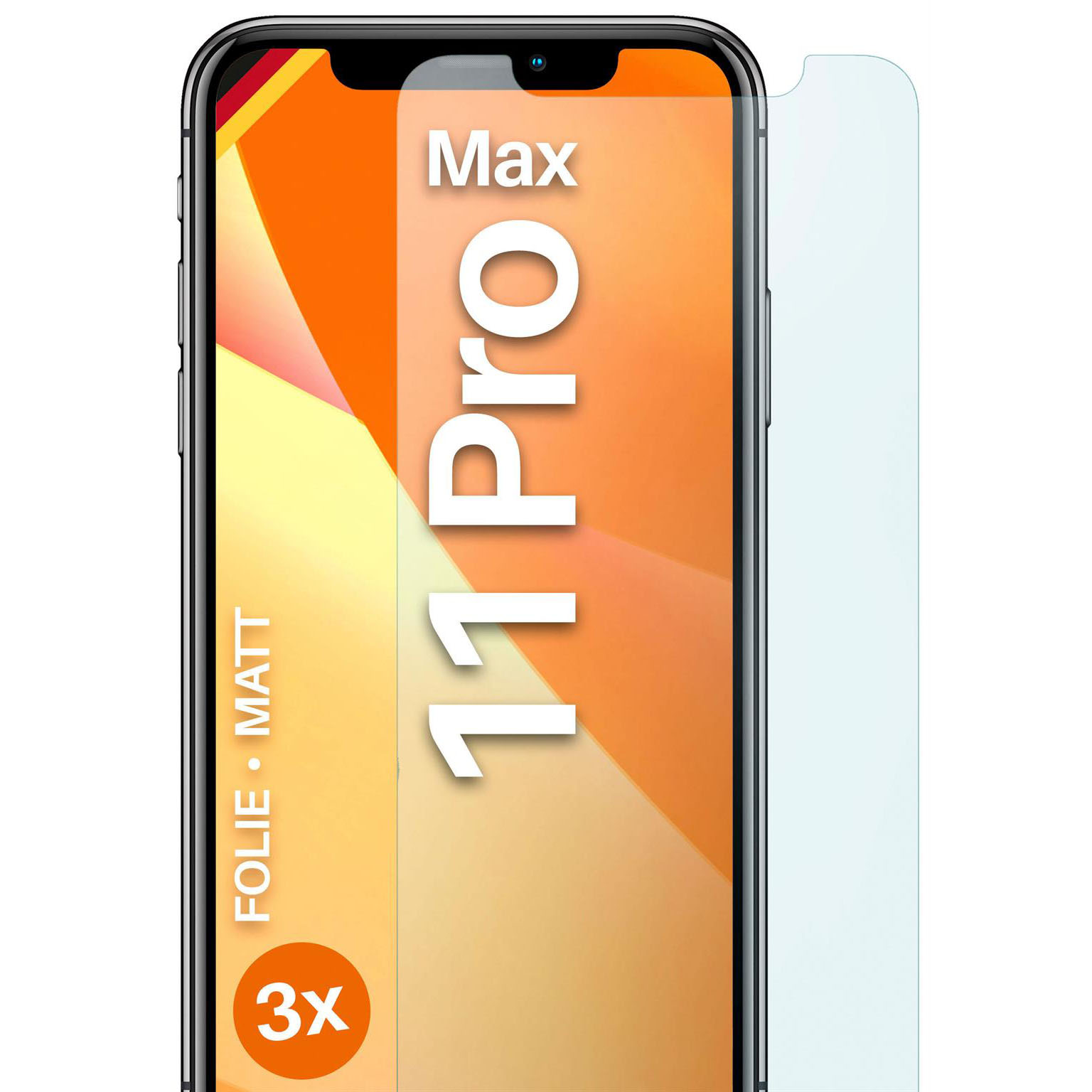 moex FlexProtect iPhone 11 Pro Max Schutzfolie Matt – Weiteres Produktbild 1 moex FlexProtect iPhone 11 Pro Max Schutzfolie Matt – Weiteres Produktbild 1