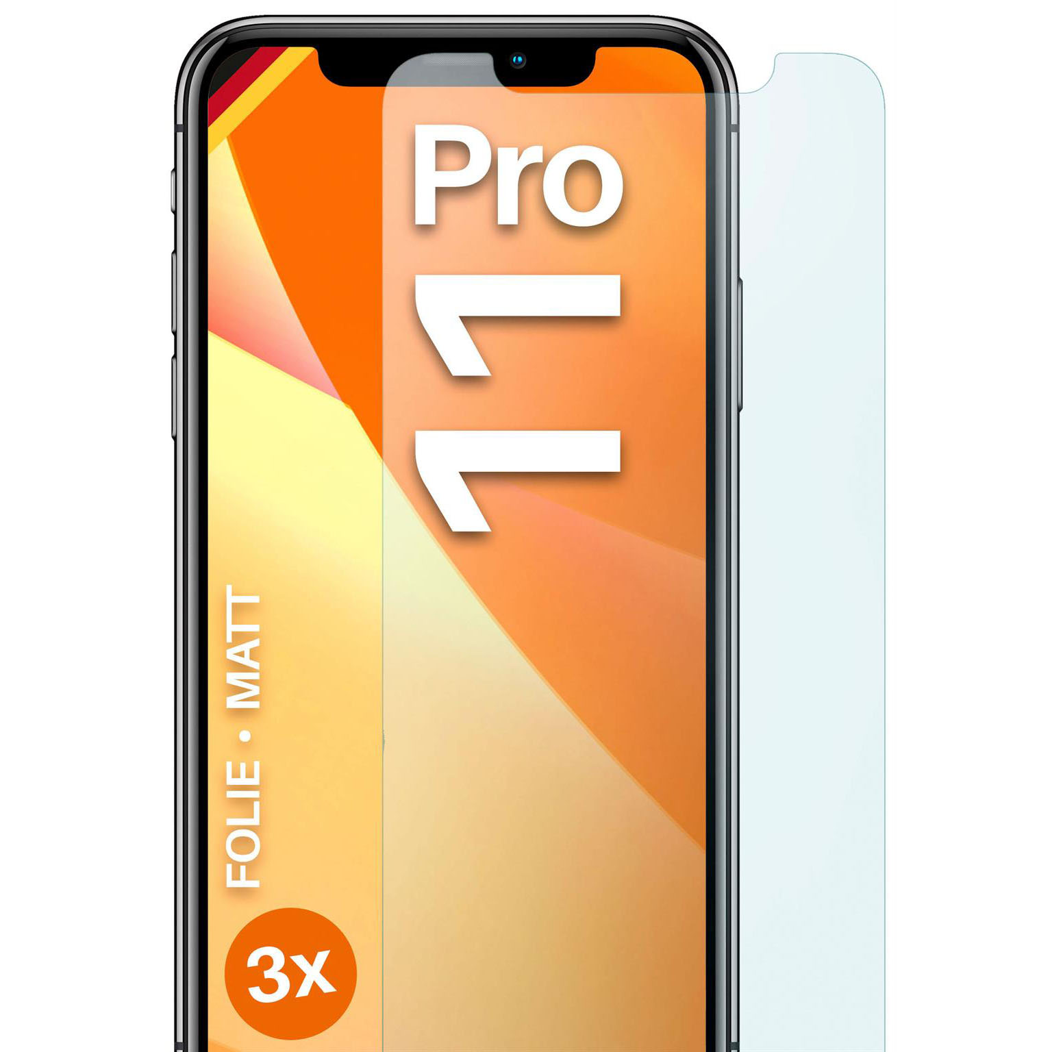 moex FlexProtect iPhone 11 Pro Schutzfolie Matt – 3er Set moex FlexProtect iPhone 11 Pro Schutzfolie Matt – 3er Set