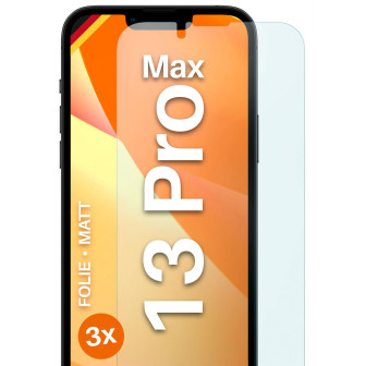 moex FlexProtect iPhone 13 Pro Max Schutzfolie Matt – 3er Set