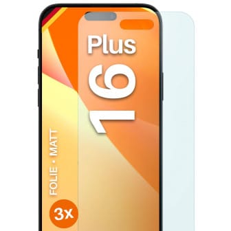 moex FlexProtect iPhone 16 Plus Schutzfolie Matt – 3er Set moex FlexProtect iPhone 16 Plus Schutzfolie Matt – 3er Set