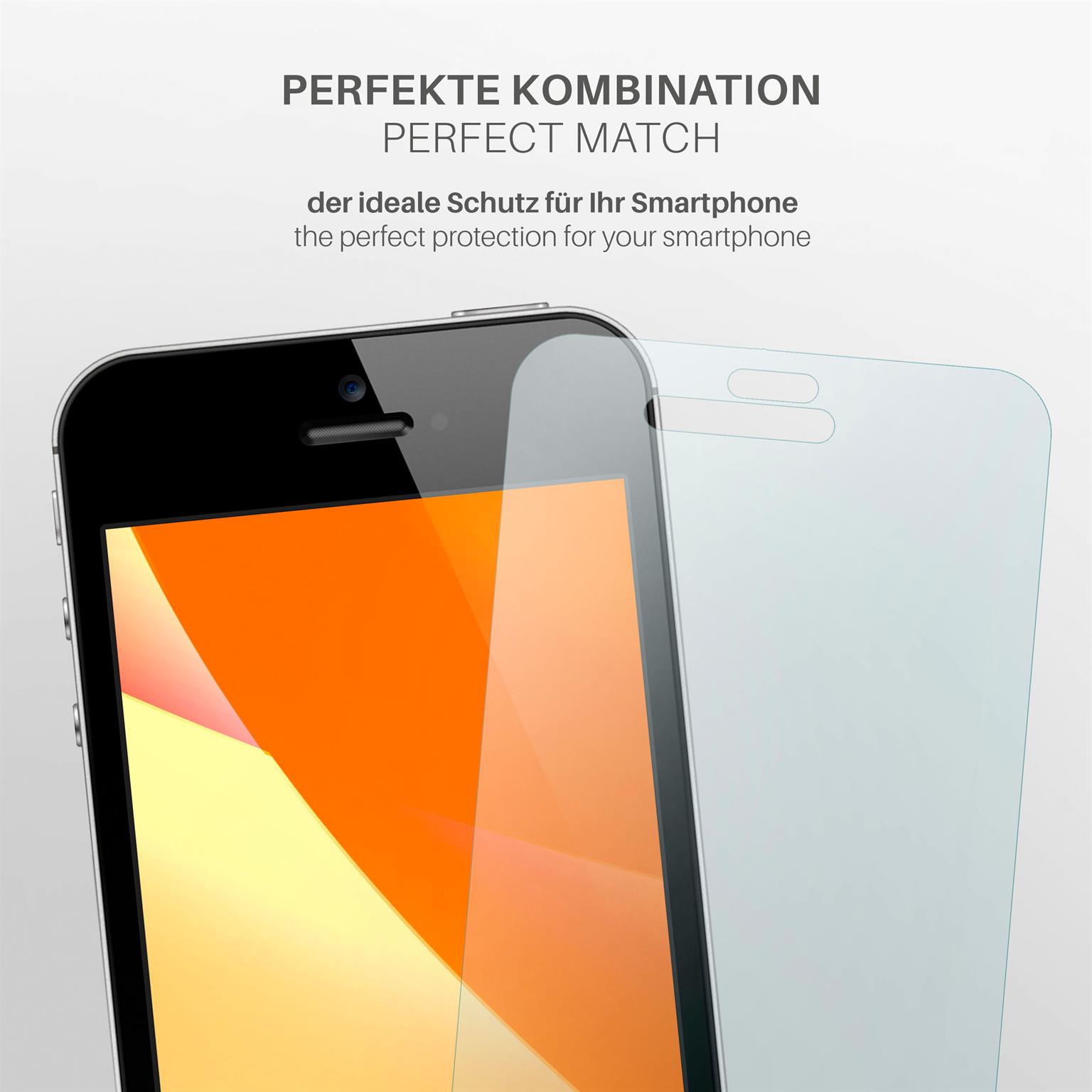 moex FlexProtect iPhone SE (2016) Schutzfolie Matt – Weiteres Produktbild 2