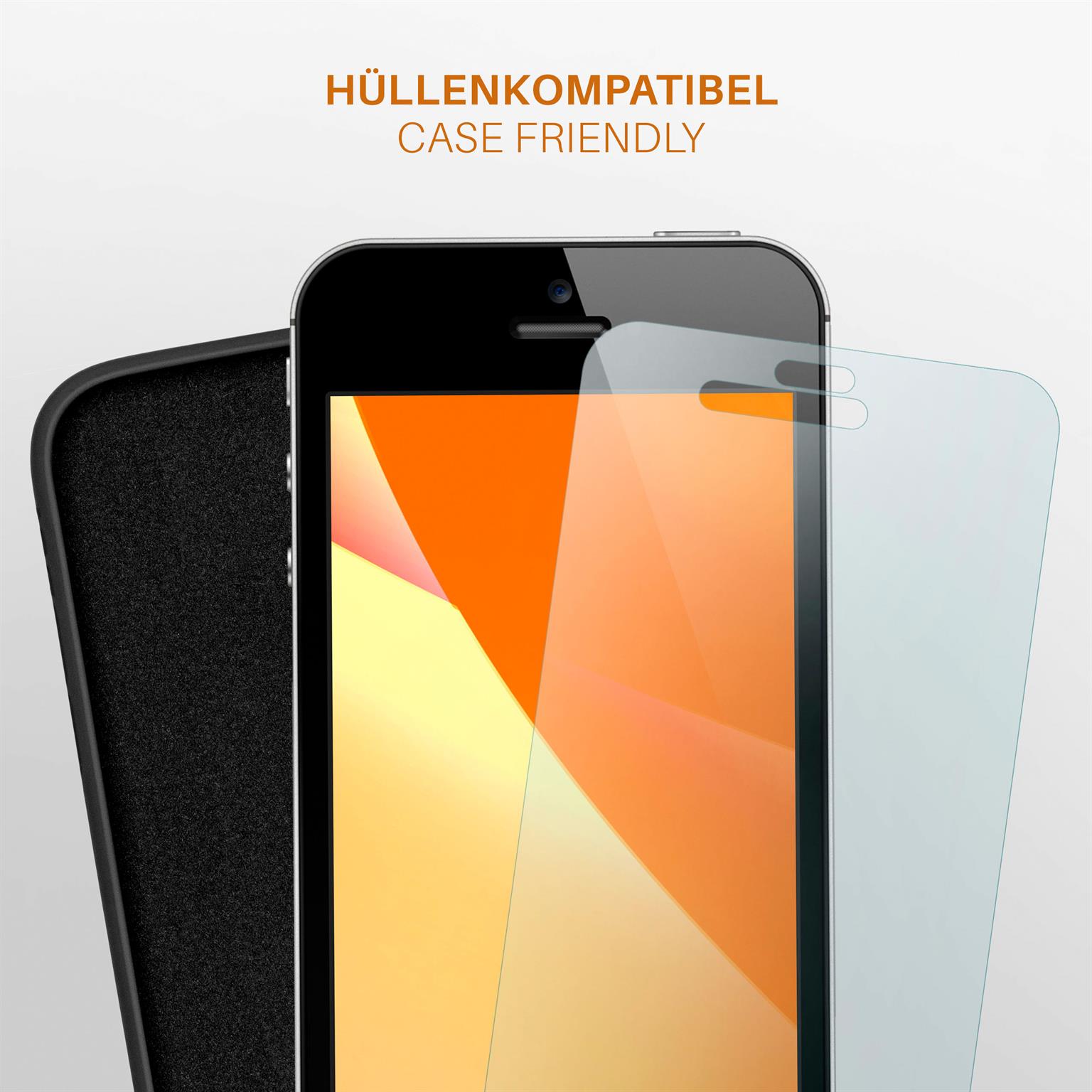 moex FlexProtect iPhone SE (2016) Schutzfolie Matt – Weiteres Produktbild 5
