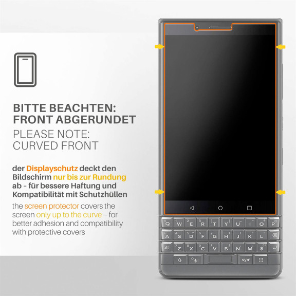 moex FlexProtect BlackBerry KEY2 LE Schutzfolie Matt – Weiteres Produktbild 3