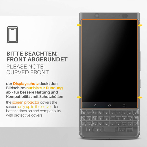 moex FlexProtect BlackBerry KEYone Schutzfolie Matt – Weiteres Produktbild 3
