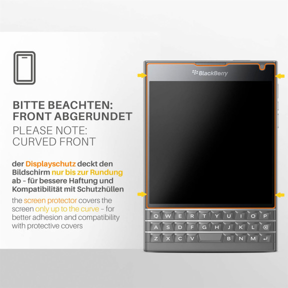 moex FlexProtect BlackBerry Passport Schutzfolie Matt – Weiteres Produktbild 3