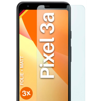 moex FlexProtect Google Pixel 3a Schutzfolie Matt – 3er Set