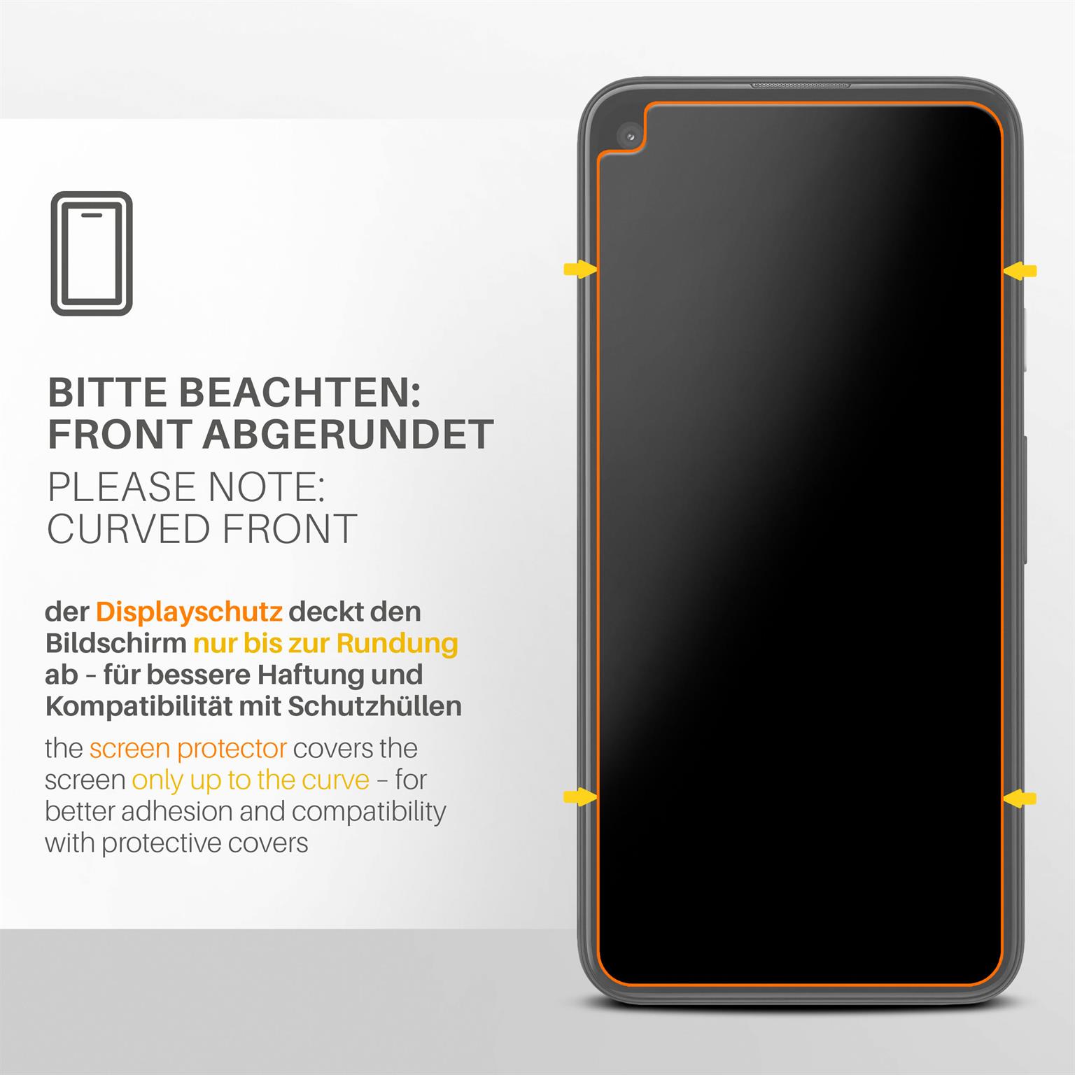 moex FlexProtect Google Pixel 4a Schutzfolie Matt – Weiteres Produktbild 2