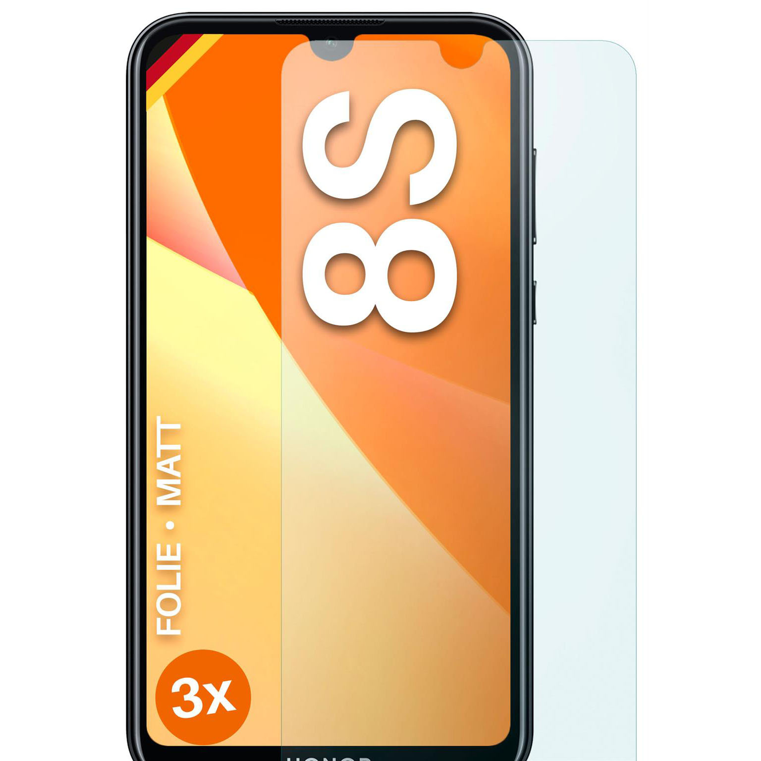 moex FlexProtect Honor 8S Schutzfolie Matt – Weiteres Produktbild 1 moex FlexProtect Honor 8S Schutzfolie Matt – Weiteres Produktbild 1