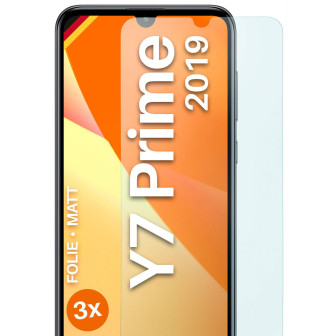 moex FlexProtect Huawei Y7 Prime (2019) Schutzfolie Matt – 3er Set