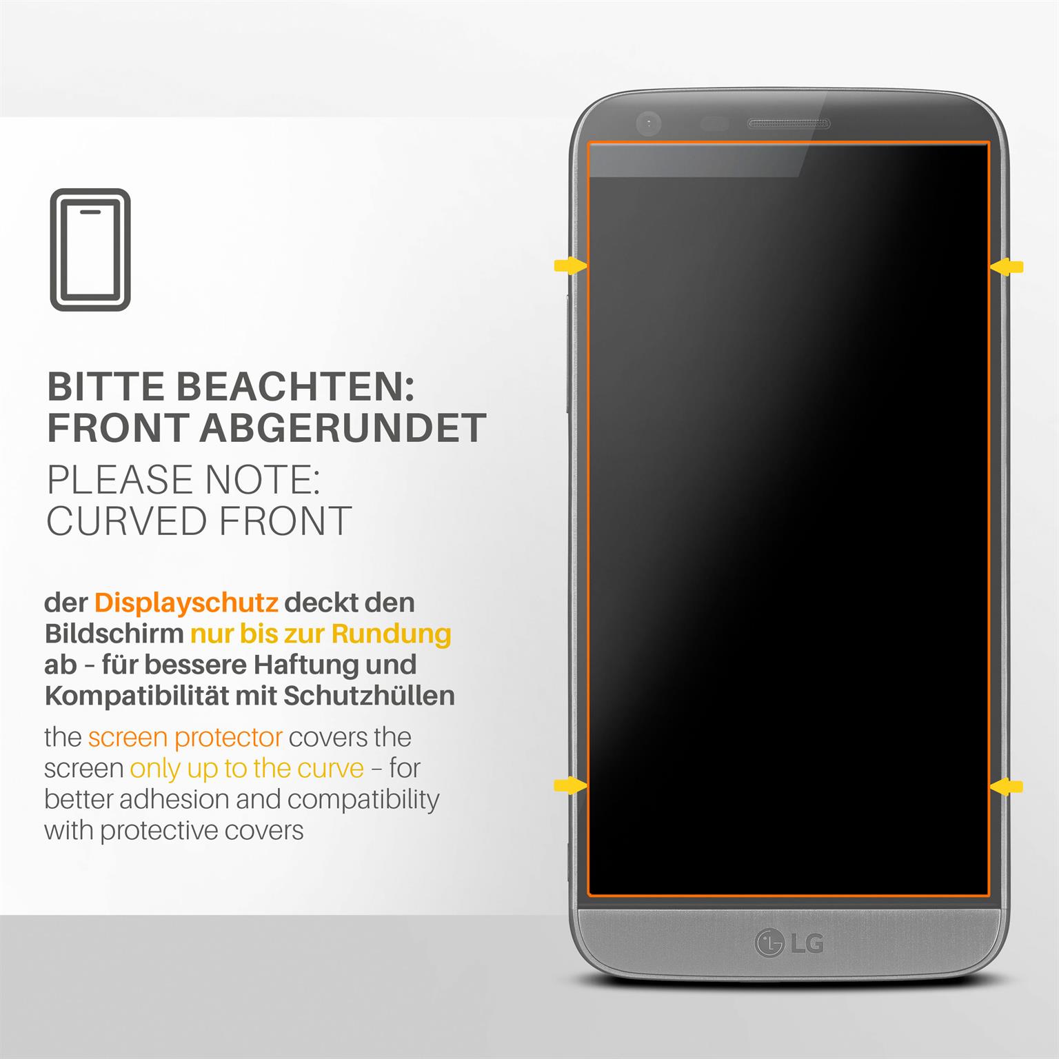 moex FlexProtect LG G5 Schutzfolie Matt – Weiteres Produktbild 3