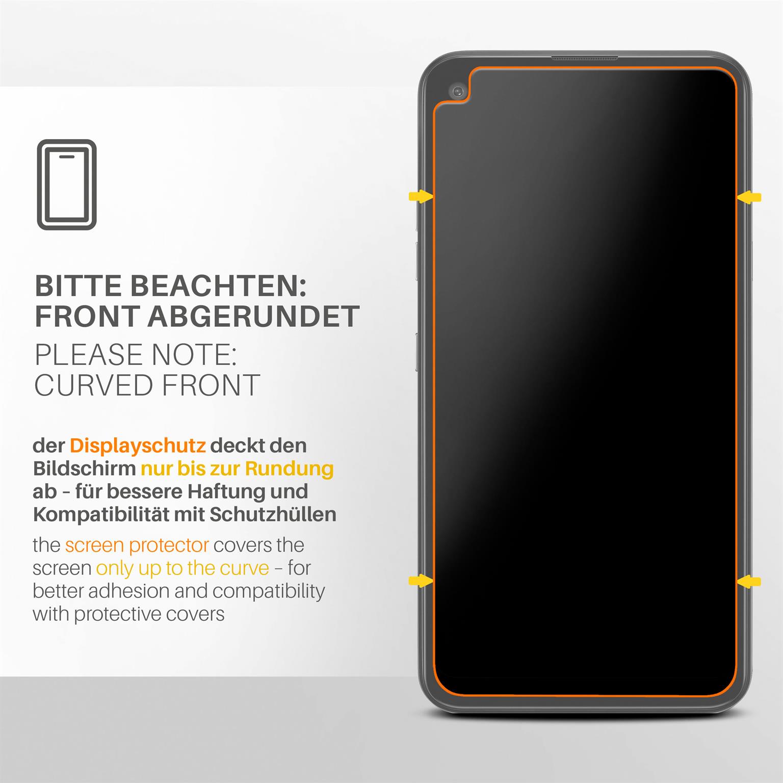moex FlexProtect LG K51S Schutzfolie Matt – Weiteres Produktbild 3